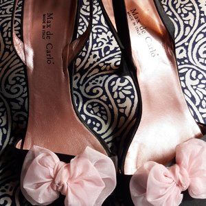 Satin Sling Back Max de Carlo